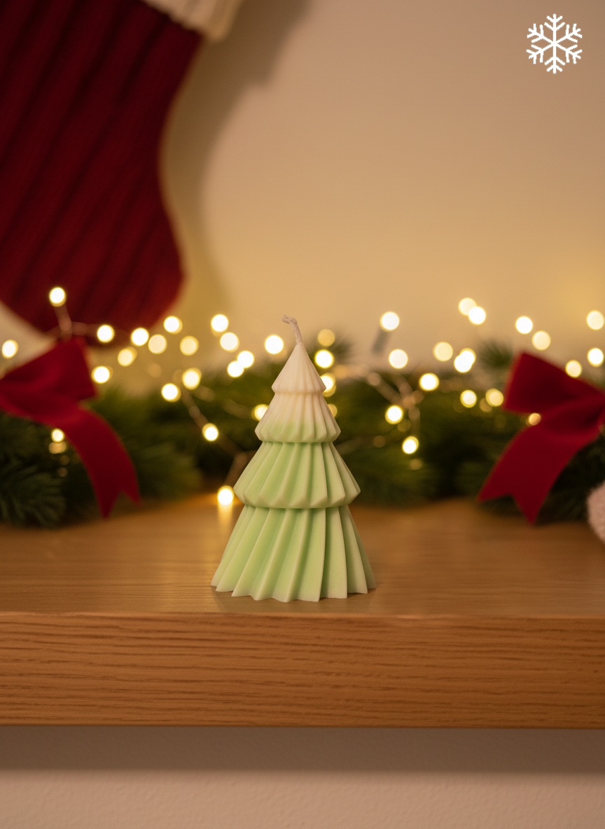 “Christmas Tree” Candle — soy wax, handmade