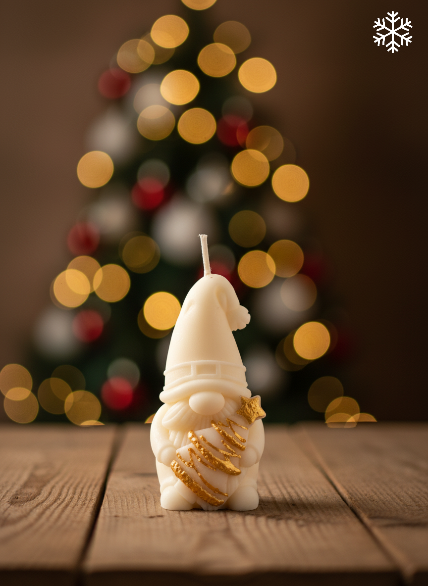 “Gnome” Decorative Candle — soy wax, handmade