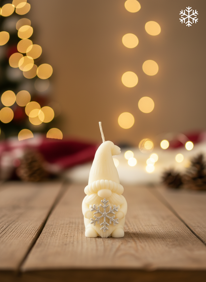 “Gnome” Decorative Candle — soy wax, handmade