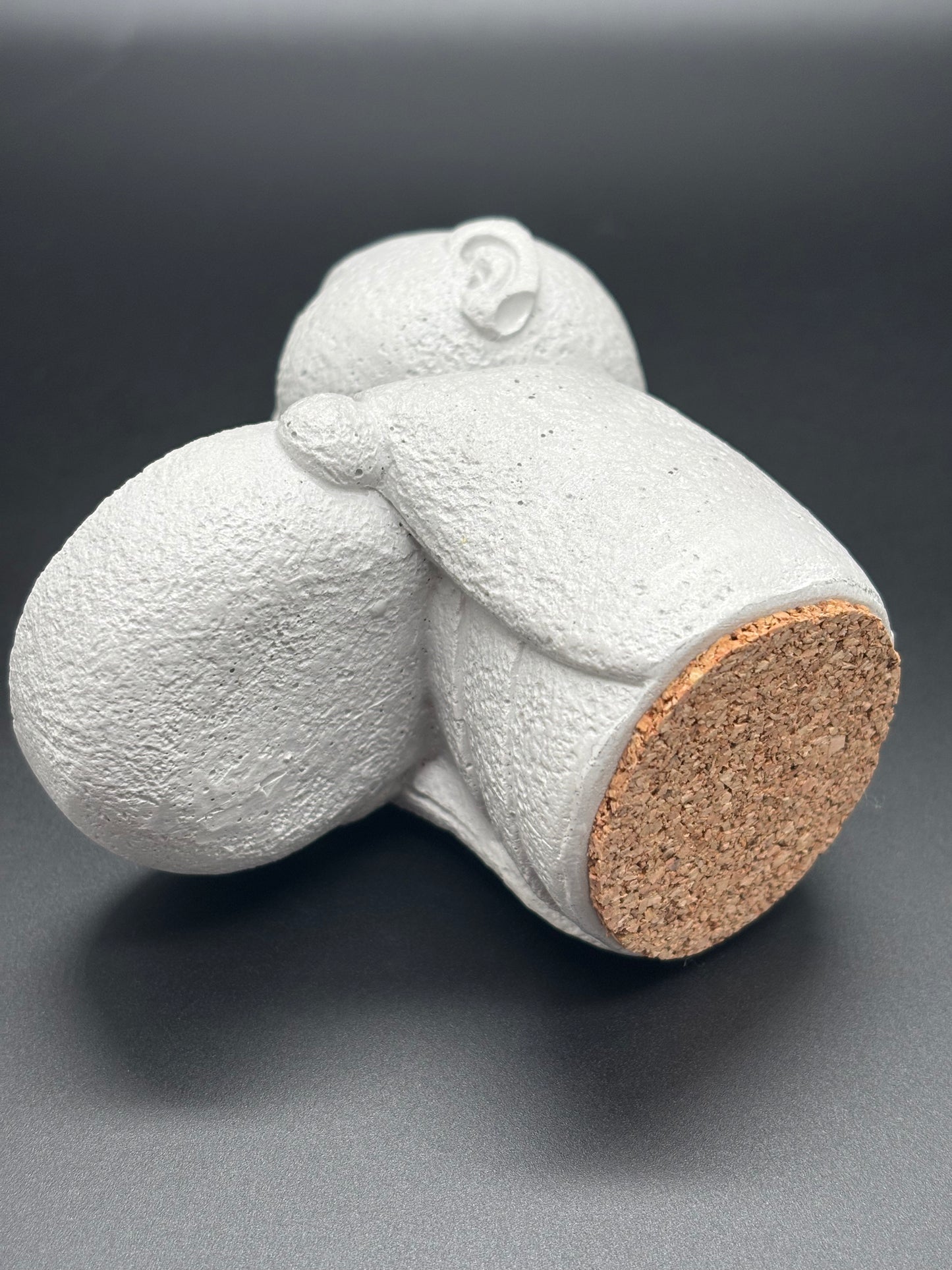 Smiling Buddha Glow Handmade Gypsum Candle Holder