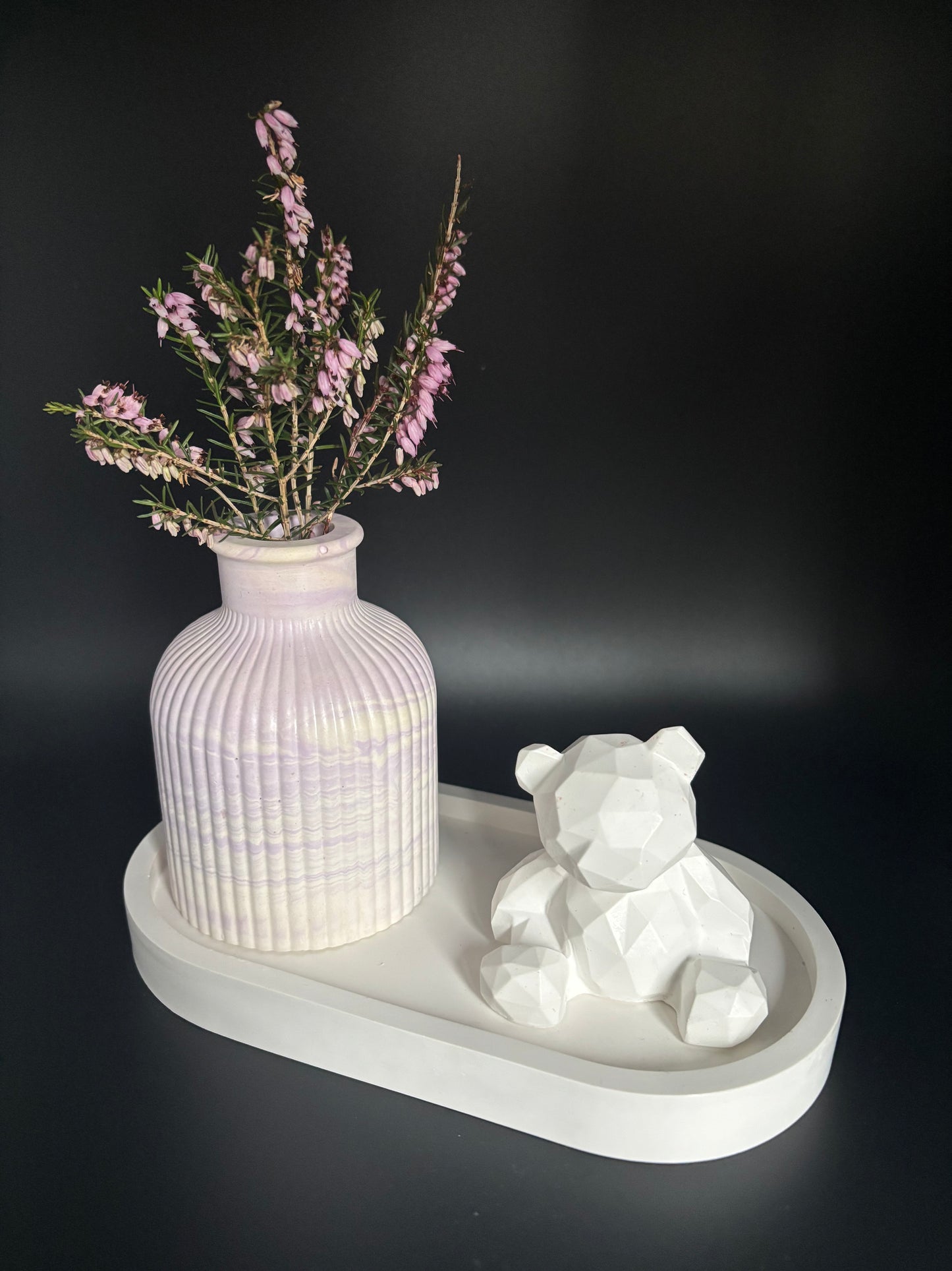 Calm Collection: Candle & Gypsum Decor Set