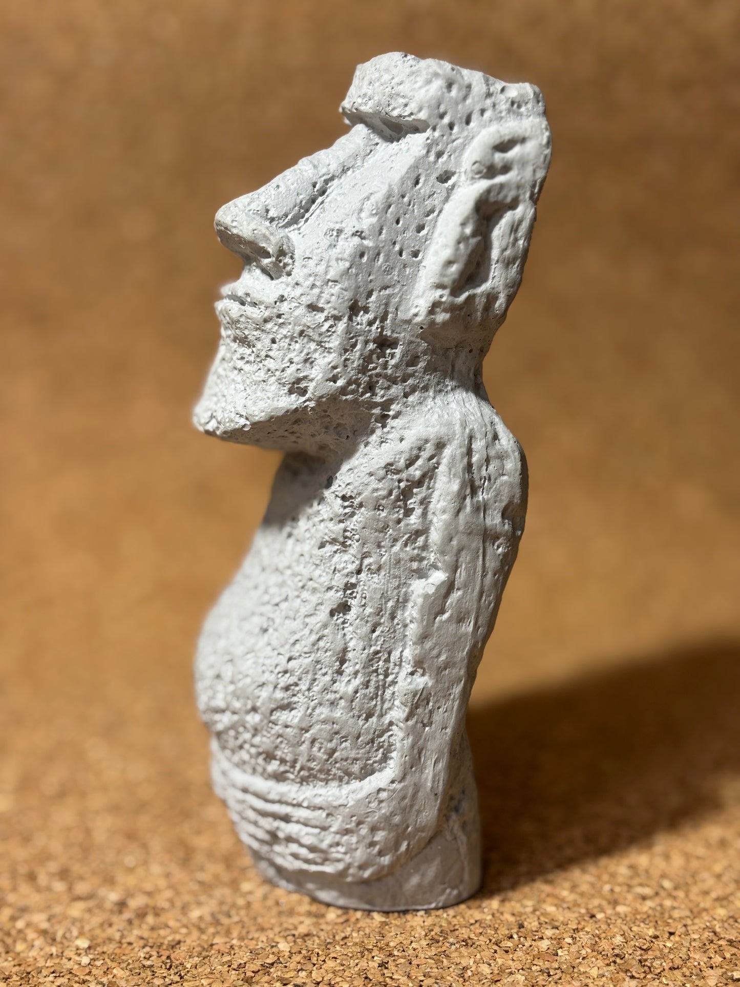 Silent MOĀI Gypsum Sculpture