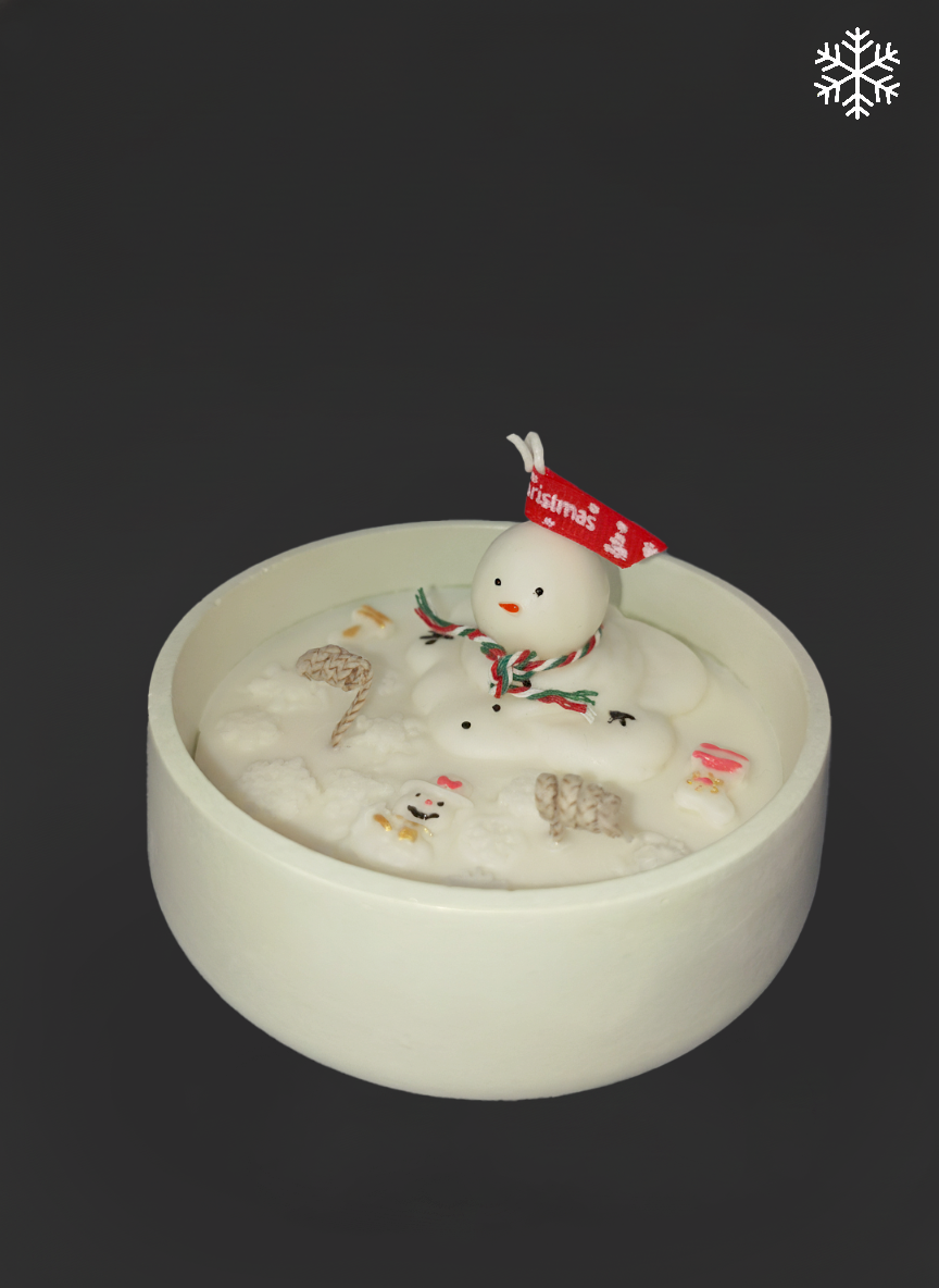 “Melted Snowman” Candle