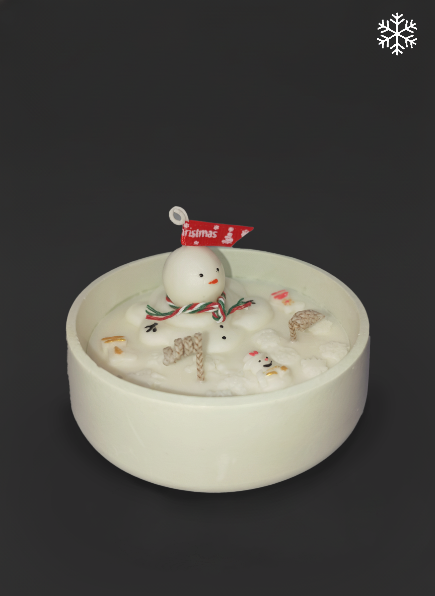 “Melted Snowman” Candle