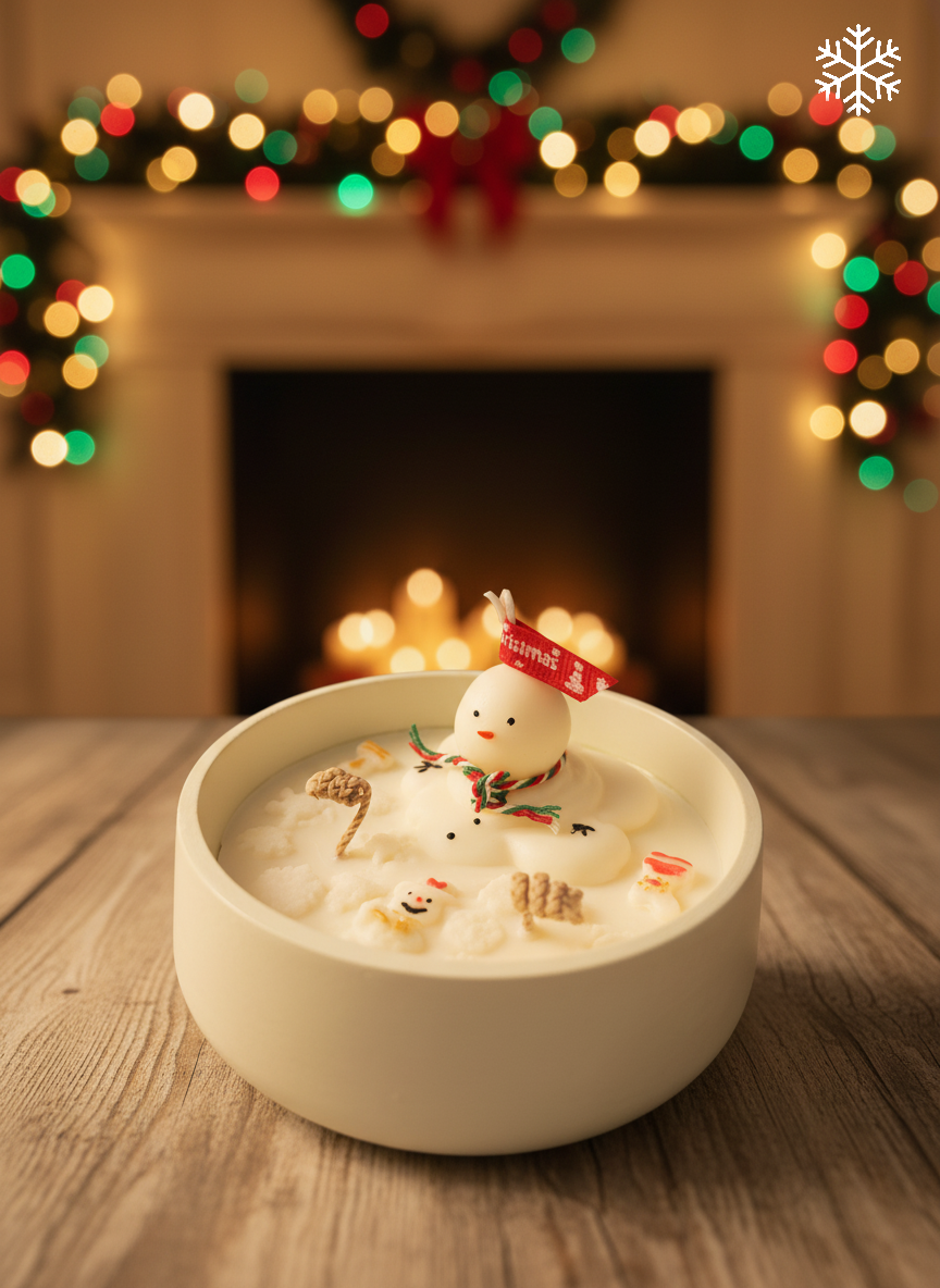 “Melted Snowman” Candle