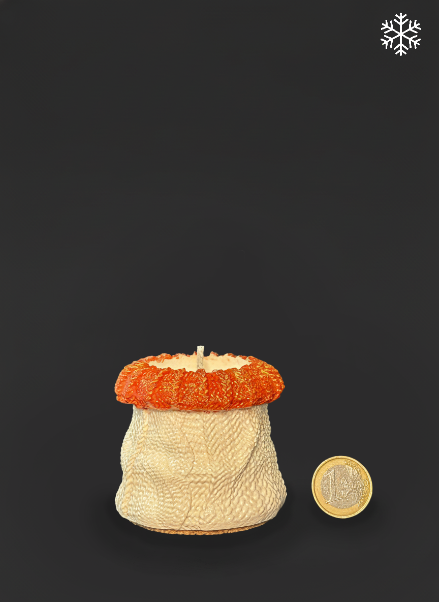 “Cozy Pouch” Candle — a warm winter accent for your home.