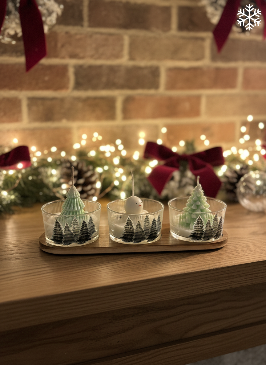 Snowy Stories Set - Candle Set